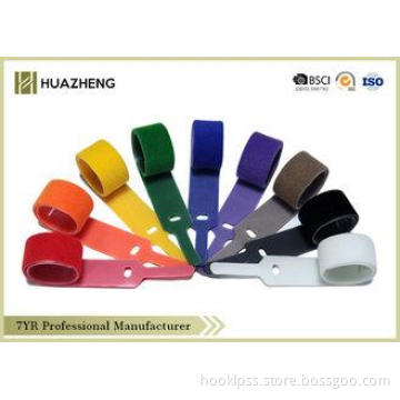 100% Nyon Industrial Hook Loop Cable Ties With Customized L